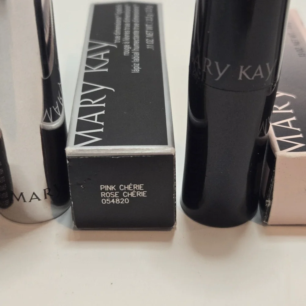 Lot Of 4 New In Box Mary Kay Lipstick Blaze, Pink Cherie, Royal Plum, Subtly You
